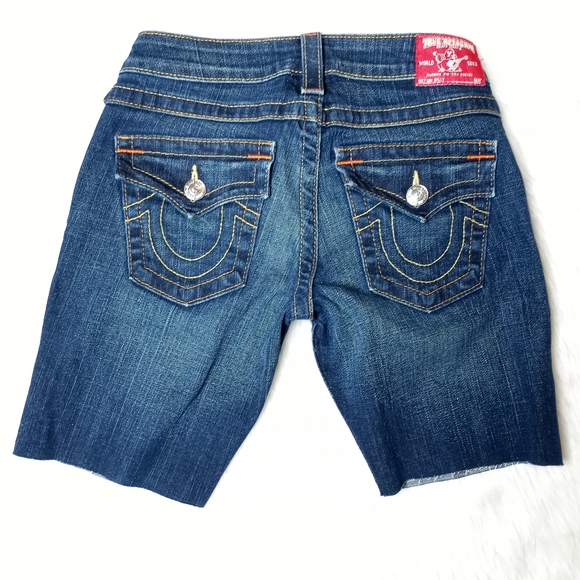 True Religion Billy Bermuda Jean Shorts - Picture 3 of 7